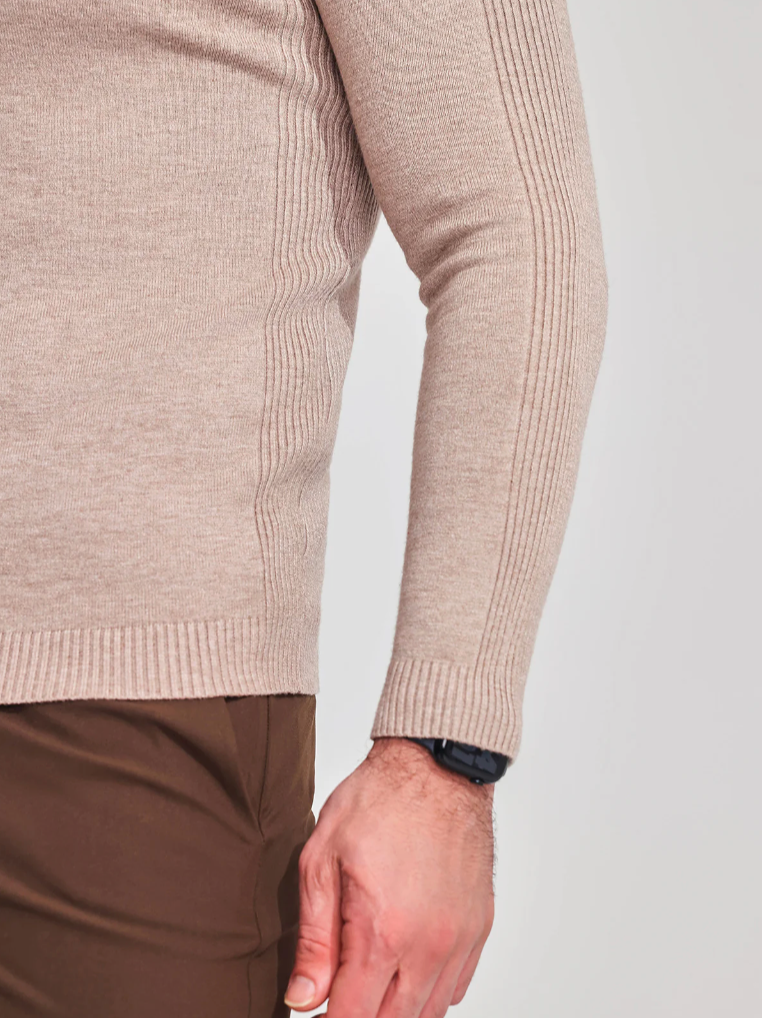 Maglione Dolcevita Uomo in Maglia Fine