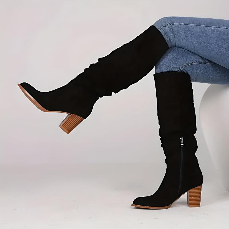 Donna - Stivali al ginocchio - Stile tacco a blocco