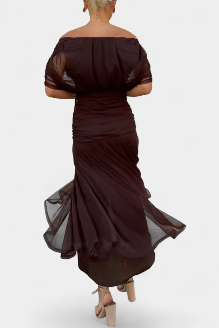 Abito A-line da Donna – Con scollatura a V, Adatto per Primavera e Estate