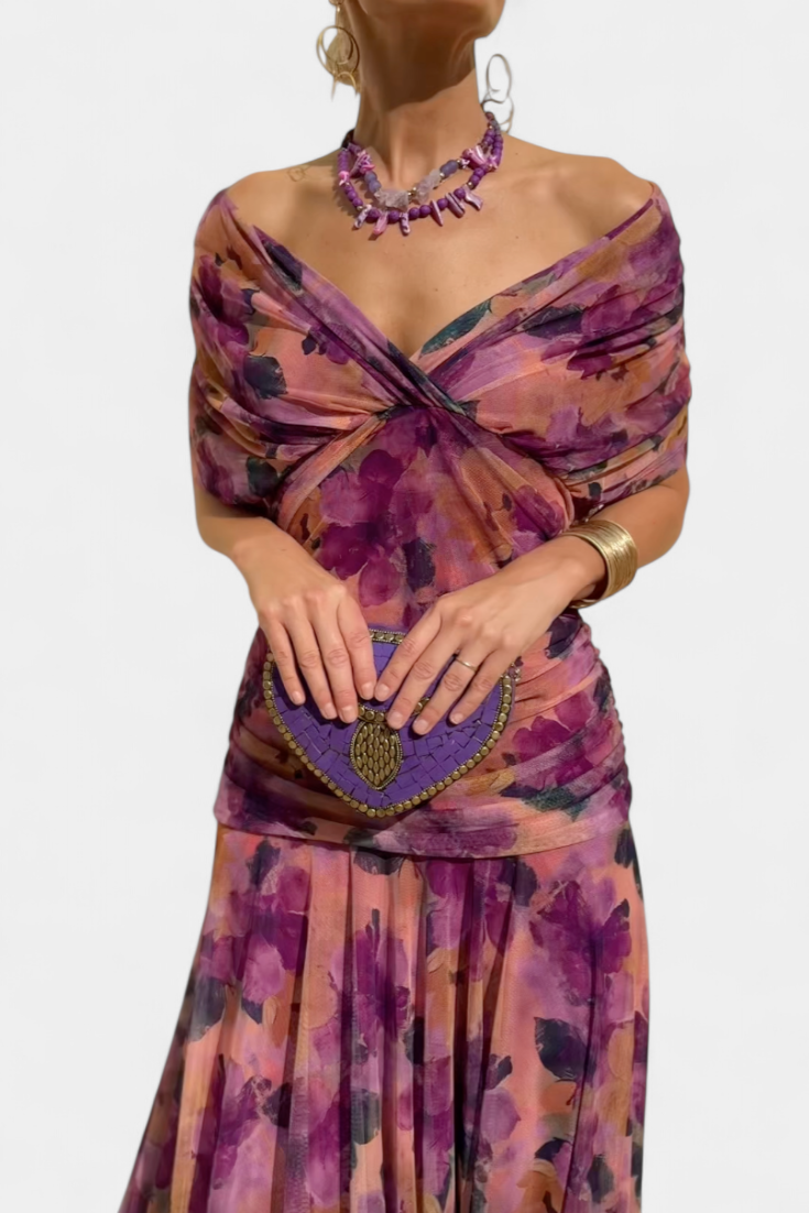 Abito A-line da Donna – Con scollatura a V, Adatto per Primavera e Estate