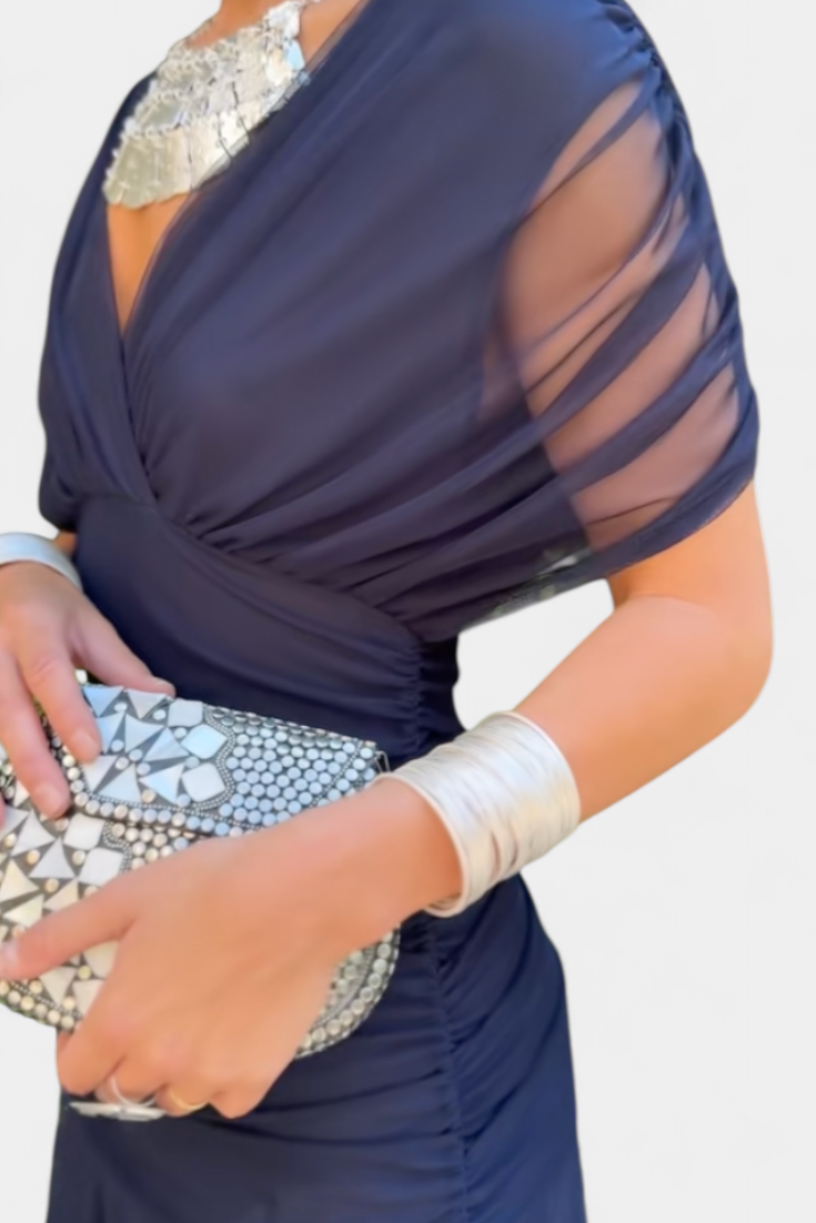 Abito A-line da Donna – Con scollatura a V, Adatto per Primavera e Estate