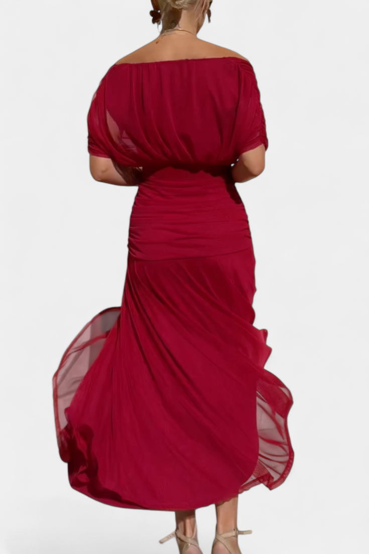 Abito A-line da Donna – Con scollatura a V, Adatto per Primavera e Estate
