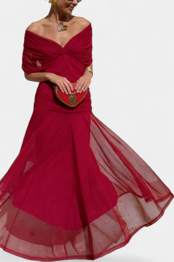 Abito A-line da Donna – Con scollatura a V, Adatto per Primavera e Estate