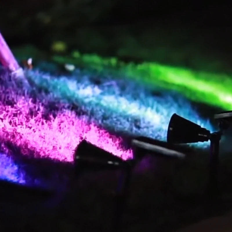 Faretto da Giardino Solare a LED Senza Incasso - Multicolore IP55