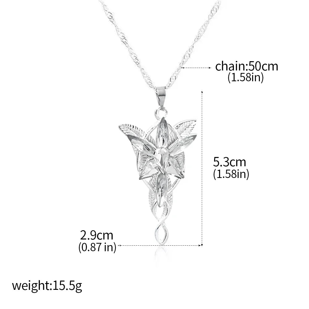 Collana da Donna – Con Cristalli, Adatta per Occasioni Casual e Festive