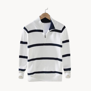 Maglione Slim Fit da Uomo – Con Mezzo Zip e Collo Alto, Adatto per Uso Casual e Quotidiano