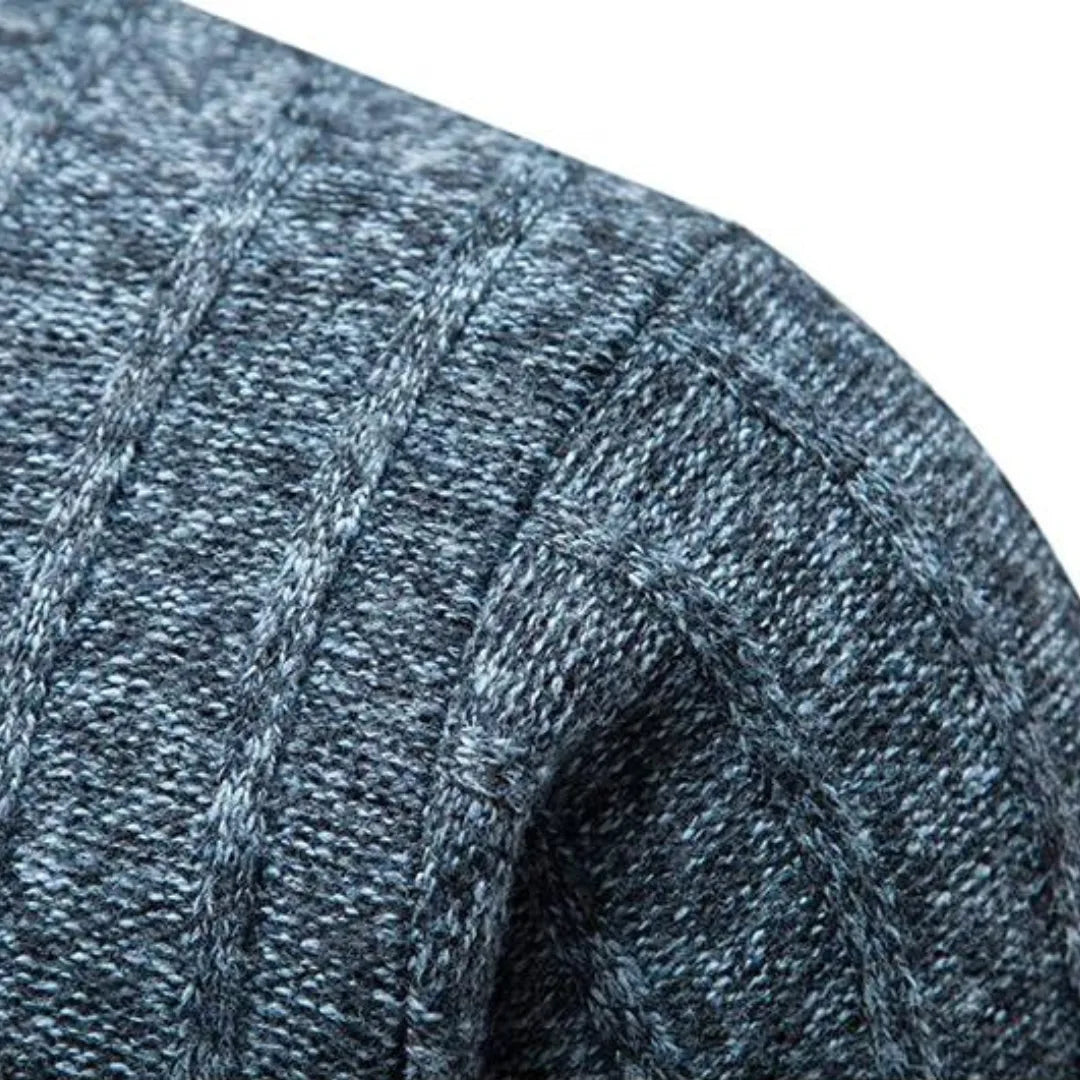 Maglione Slim Fit da Uomo – Con Zip a Quarto e Collo Alto, Adatto per Uso Casual e Quotidiano