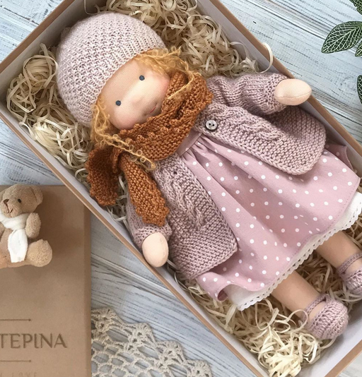 Bambola Waldorf Fatta a Mano, Gioco di Ruolo Personalizzabile 3+