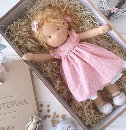 Bambola Waldorf Fatta a Mano, Gioco di Ruolo Personalizzabile 3+