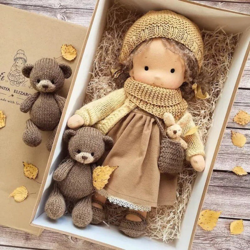 Bambola Waldorf Fatta a Mano, Gioco di Ruolo Personalizzabile 3+