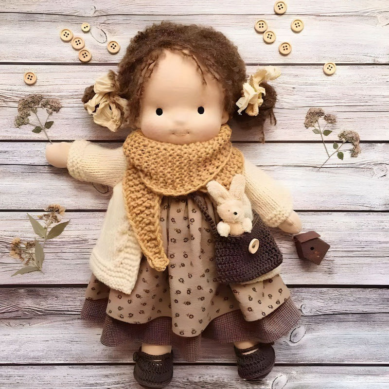 Bambola Waldorf Fatta a Mano, Gioco di Ruolo Personalizzabile 3+