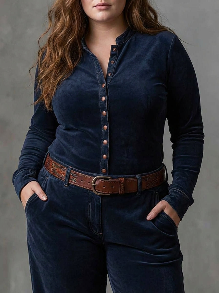 Abito Lungo Donna Vintage Scamosciato a Quadri con Cintura