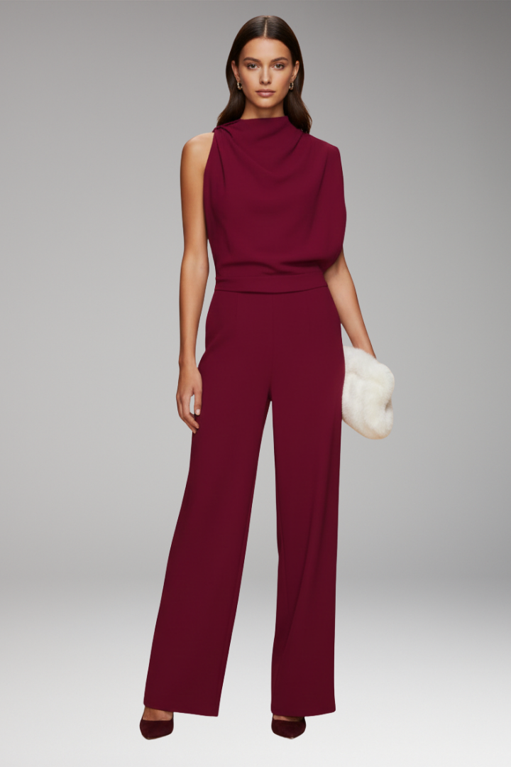 Tuta Elegante Donna Senza Maniche Gamba Larga