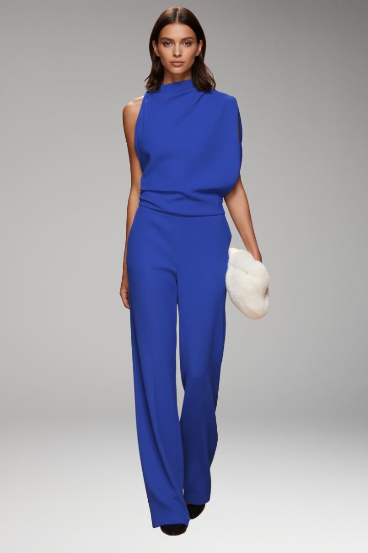 Tuta Elegante Donna Senza Maniche Gamba Larga