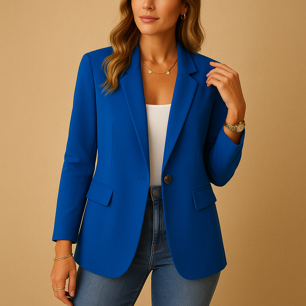 Blazer Femminile Sottile – Adatto per Lavoro e Uso Casual, Con Bottoni, Slim Fit, Adatto per Primavera e Autunno