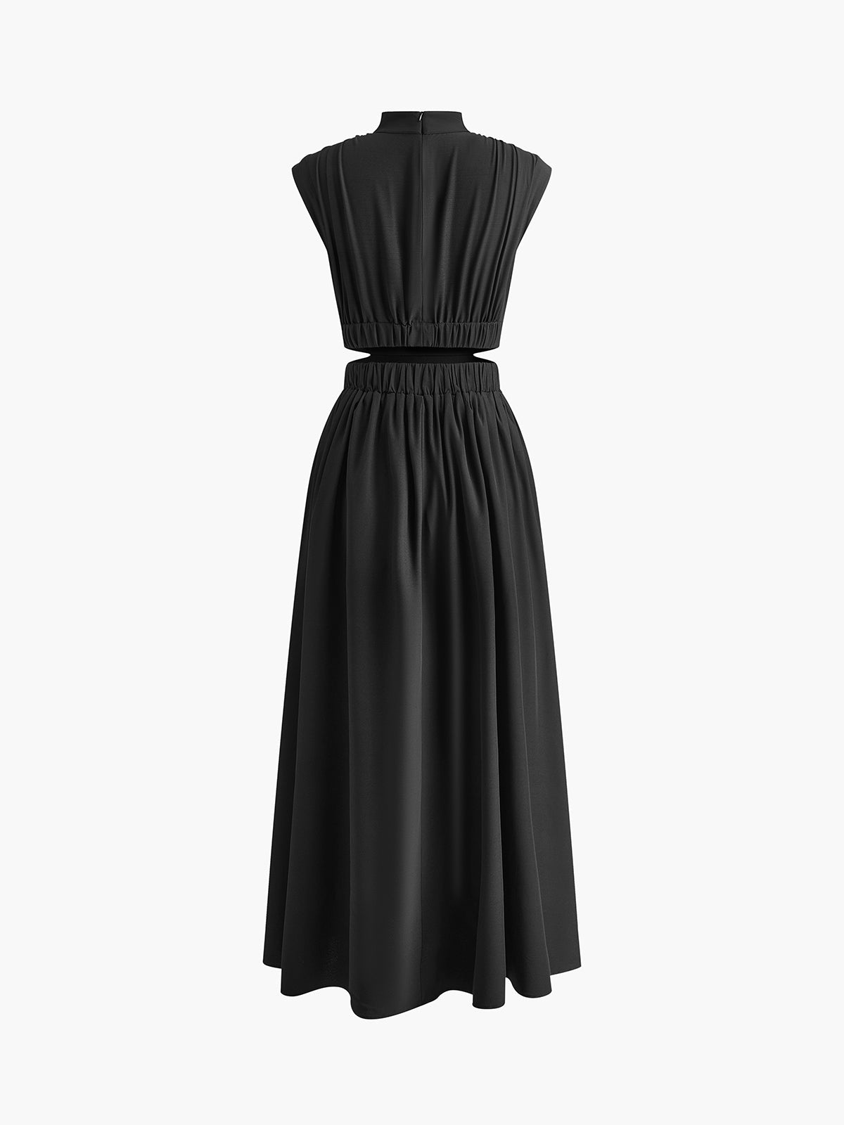 Abito Maxi Scollo Alto per Donna – Adatto per Primavera e Estate, Ideale per Uso Quotidiano
