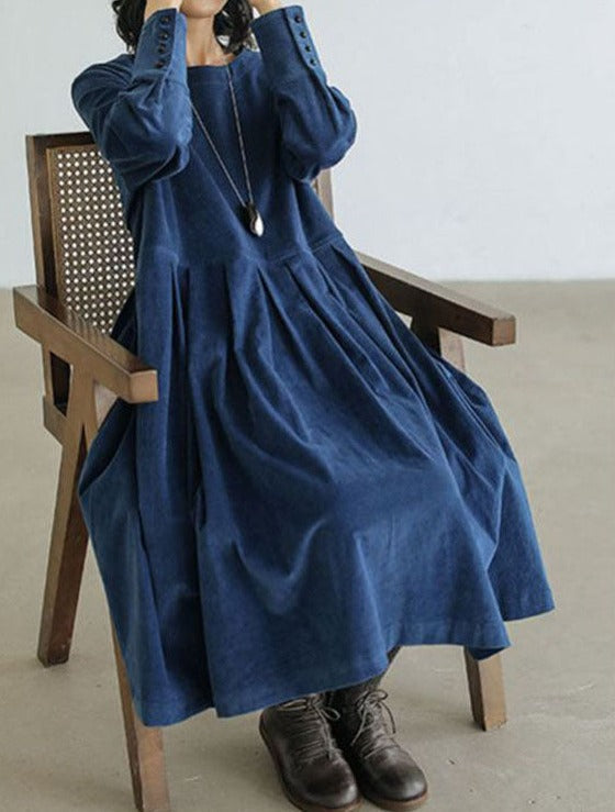 Abito Maxi Donna in Velluto Elegante