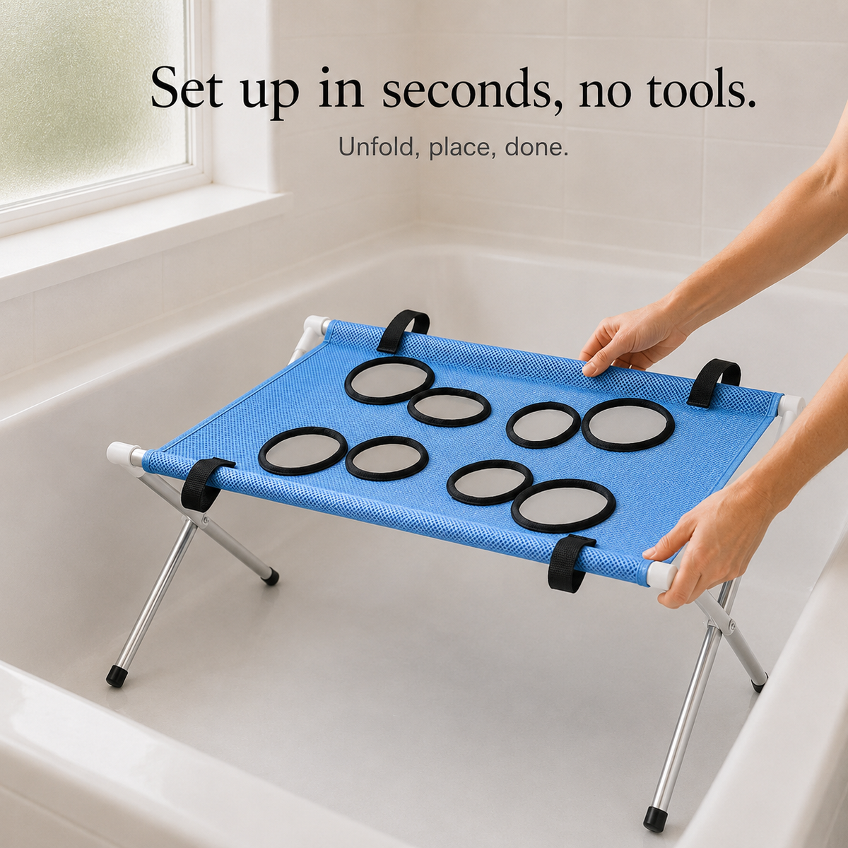Piattaforma Rialzata Antiscivolo per Bagno Cani in Acciaio Inox