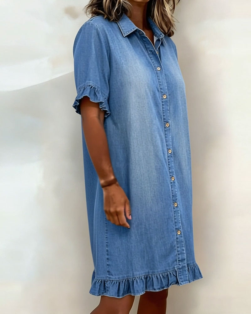 Abito Donna Scollo V – Casual con Rouches, Adatto per Primavera e Estate