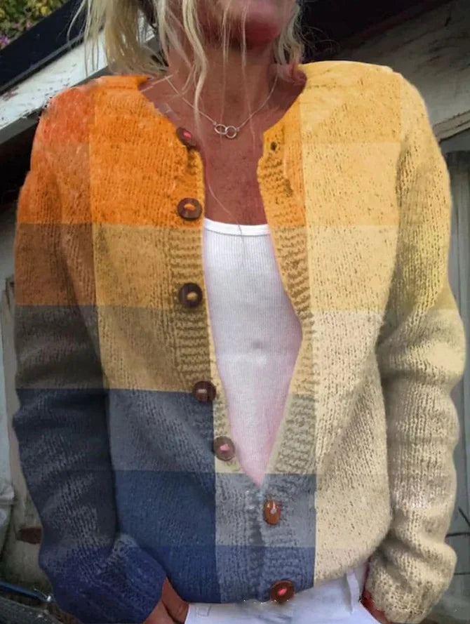 Cardigan Oversized Donna – Con Bottoni, Adatto per Primavera e Autunno