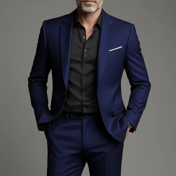 Completo Uomo Elegante Slim Fit – Giacca e Pantaloni Business Casual