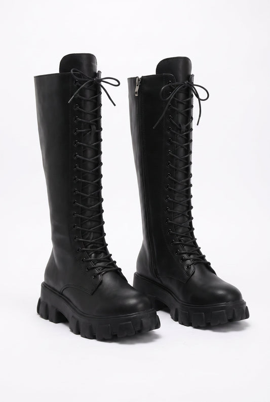 Women's Long Boots Modern in Black — primary product