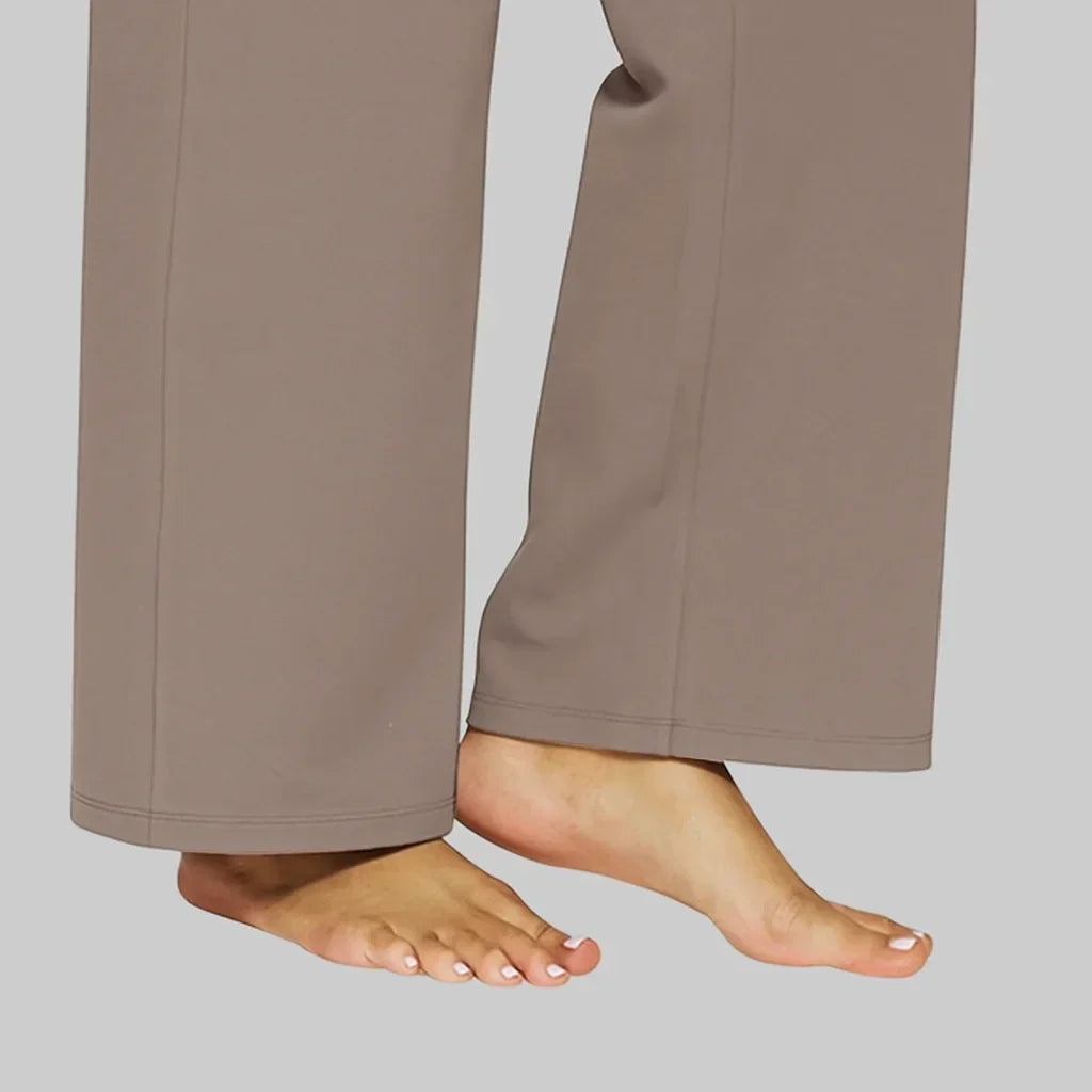 Pantaloni Donna Elasticizzati Vita Alta Comfort Fit
