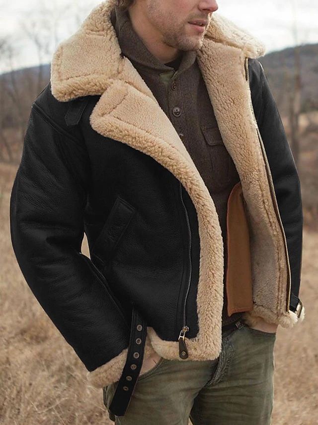 Giacca in Pile Uomo Casual - Giubbotto Invernale Girocollo