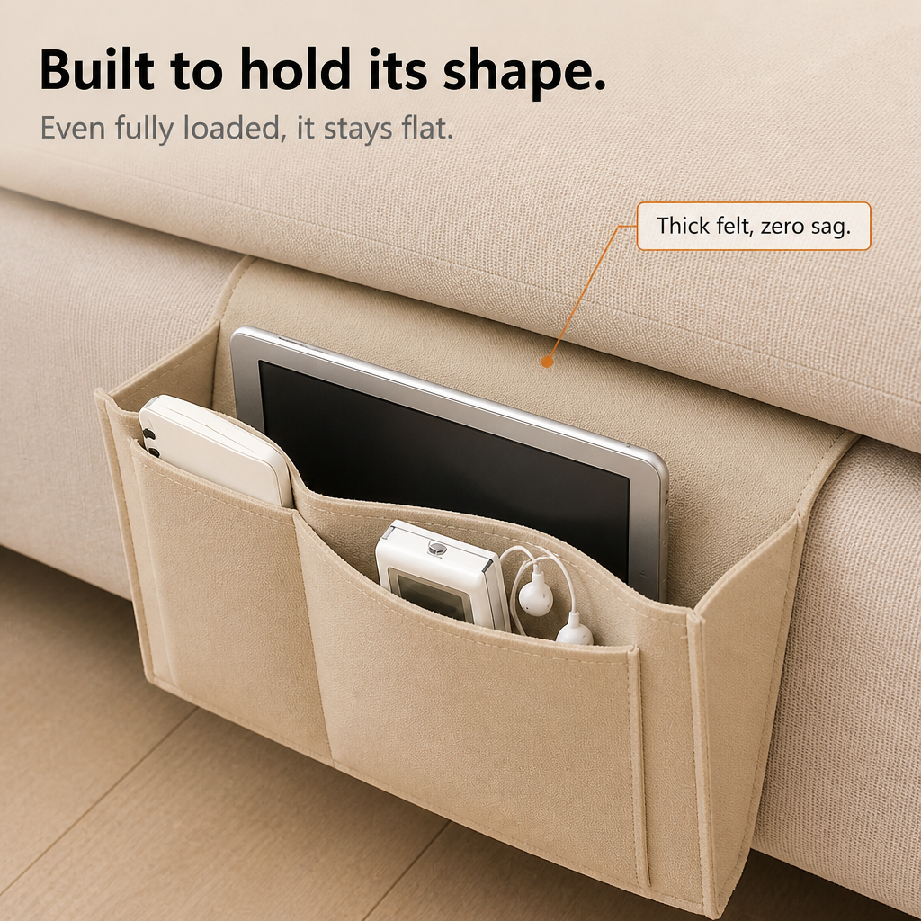Organizer da Letto Sospeso Sotto Materasso in Feltro