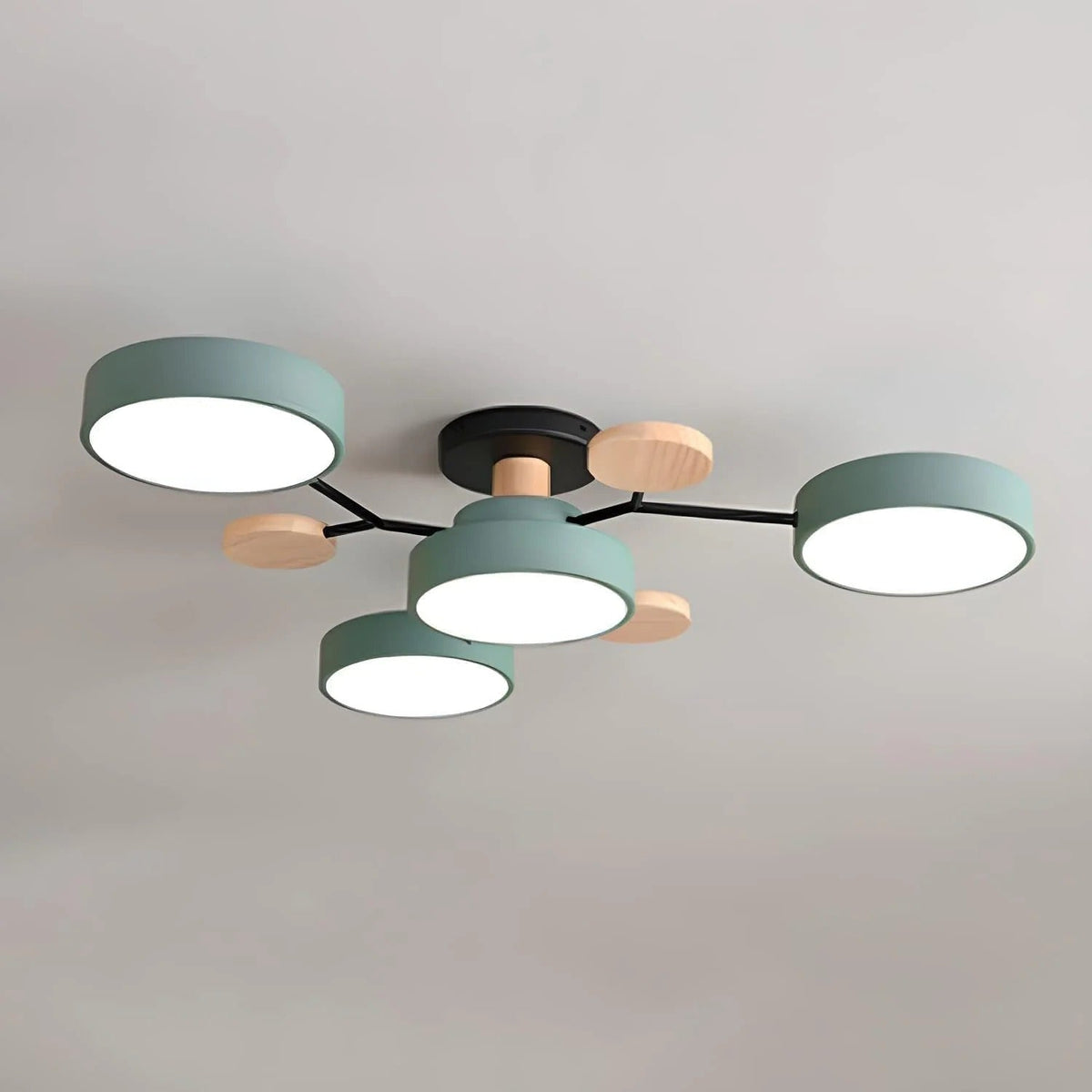Lampadario da Soffitto Rotondo in Ferro con LED - Design Moderno