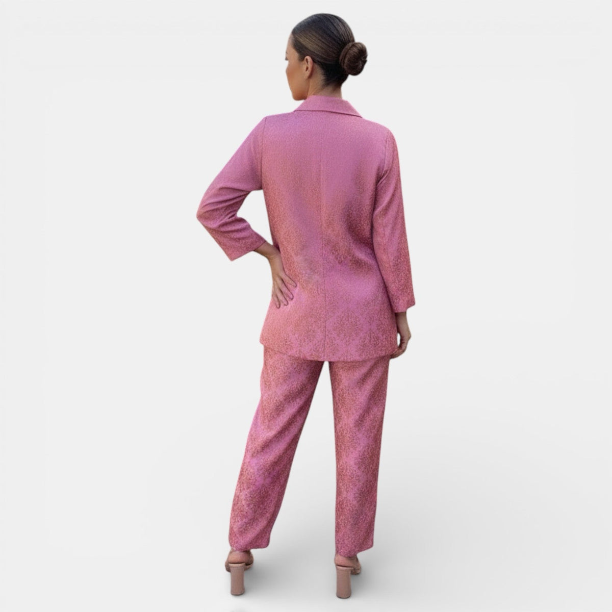 Completo Donna Blazer e Pantalone Wide Leg Due Pezzi