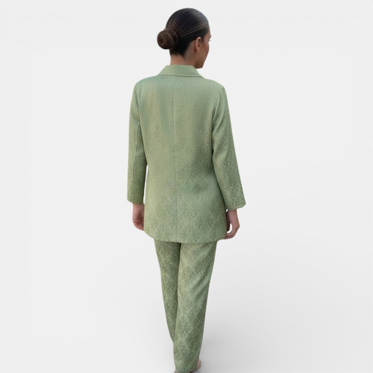 Completo Donna Blazer e Pantalone Wide Leg Due Pezzi