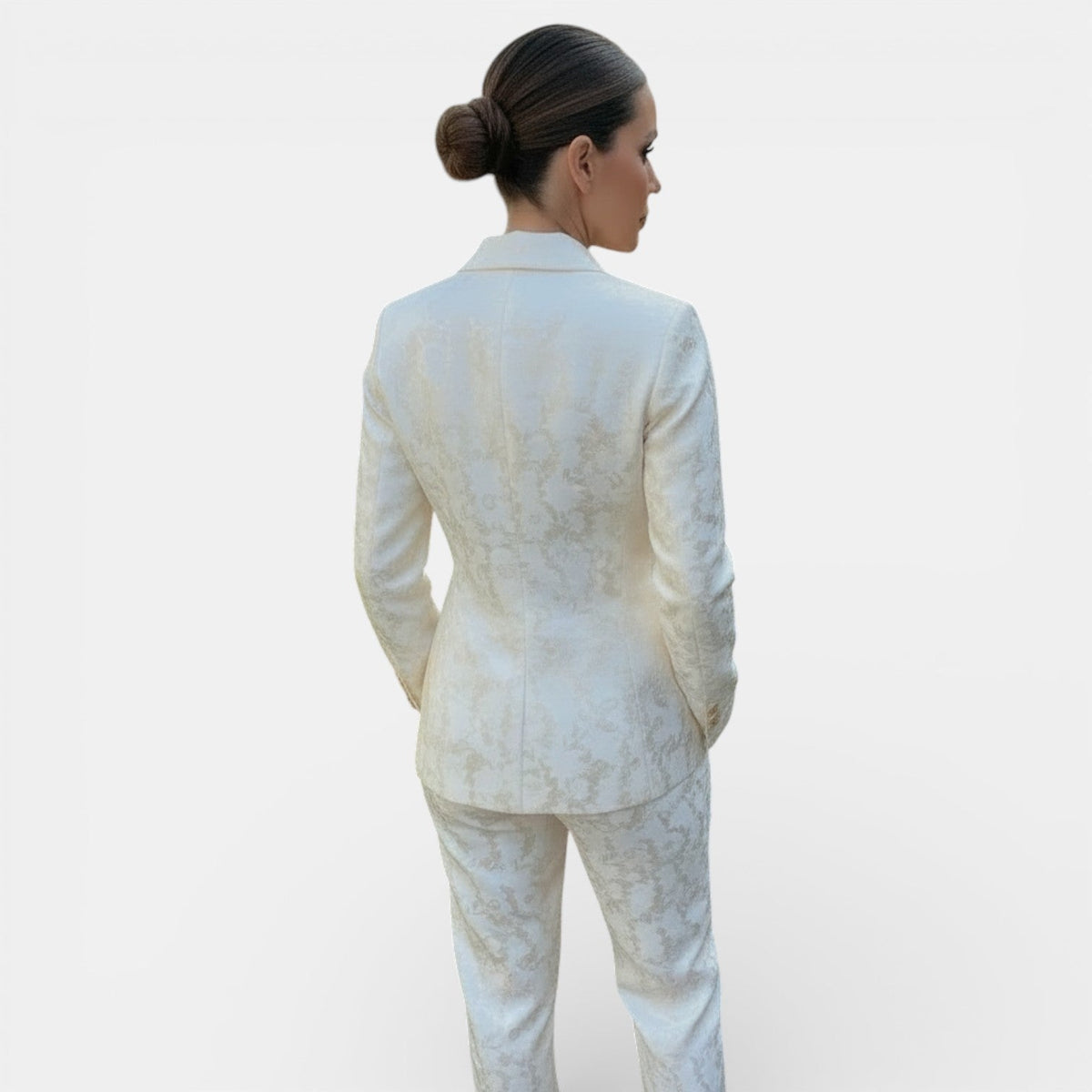 Completo Donna Blazer e Pantalone Wide Leg Due Pezzi