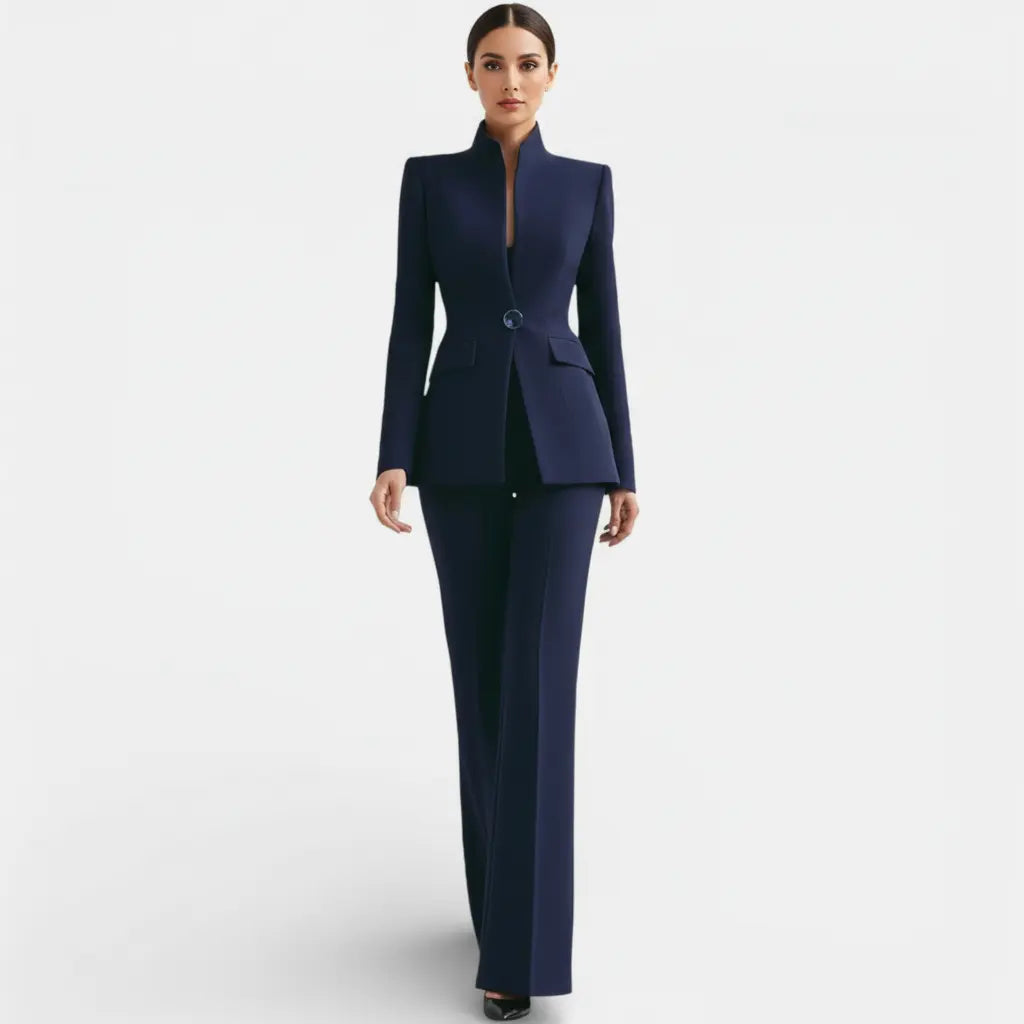 Tailleur Donna Elegante Giacca e Pantalone Monopetto