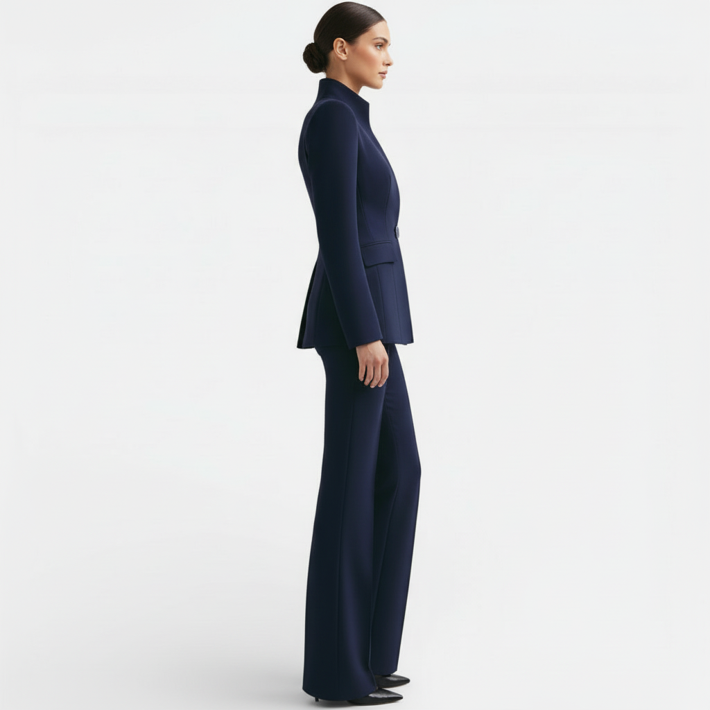 Tailleur Donna Elegante Giacca e Pantalone Monopetto