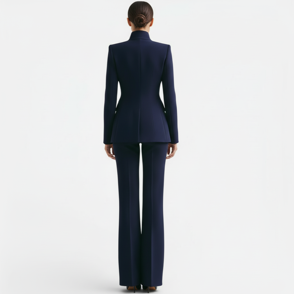Tailleur Donna Elegante Giacca e Pantalone Monopetto