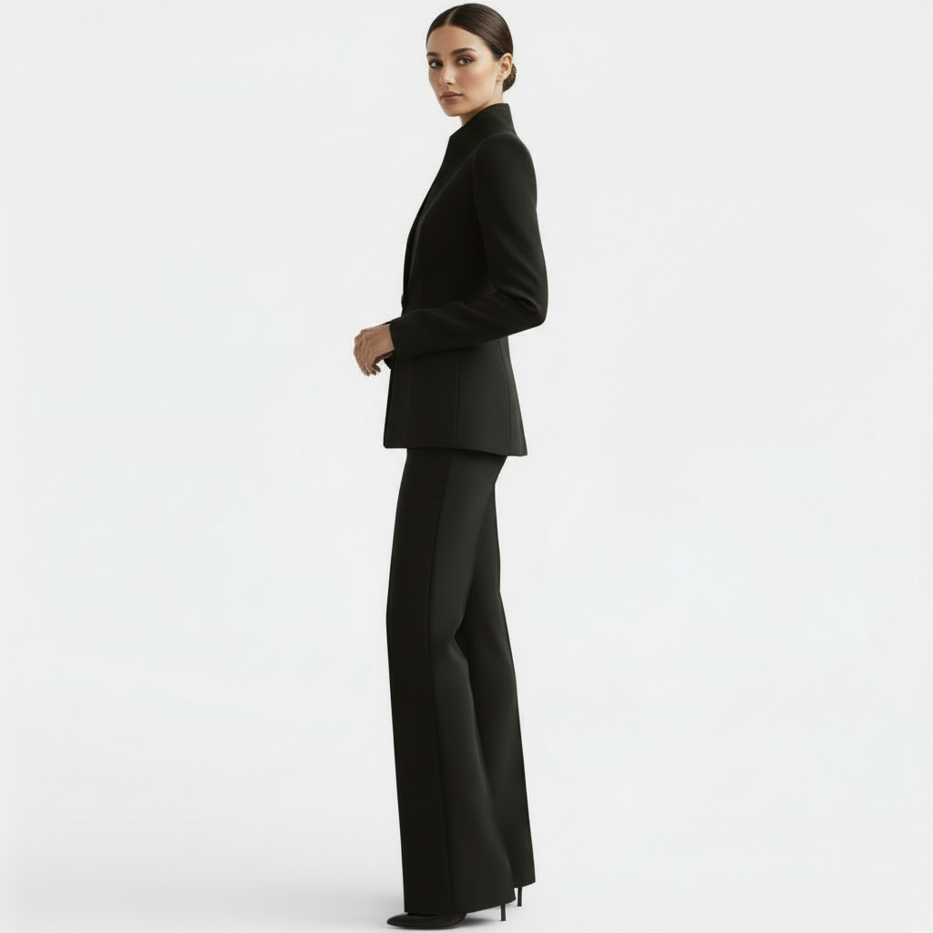 Tailleur Donna Elegante Giacca e Pantalone Monopetto