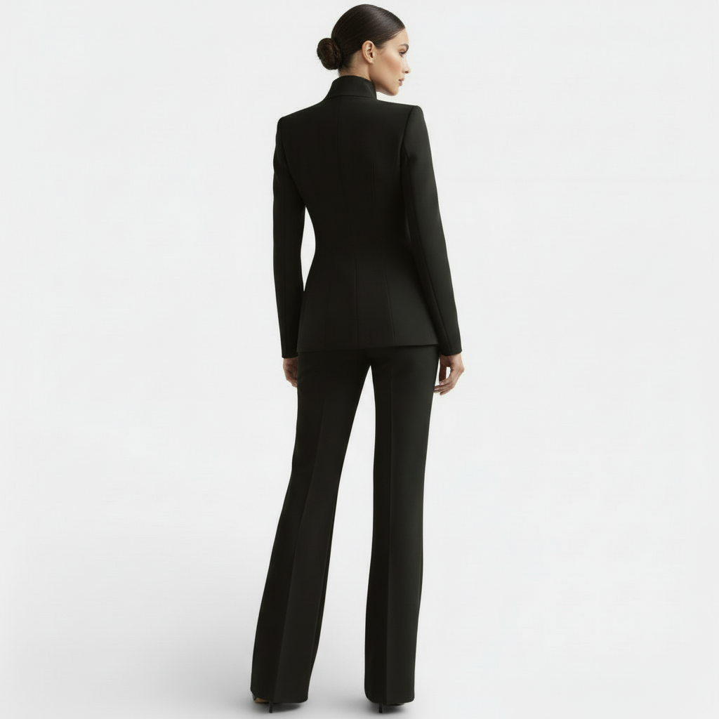 Tailleur Donna Elegante Giacca e Pantalone Monopetto