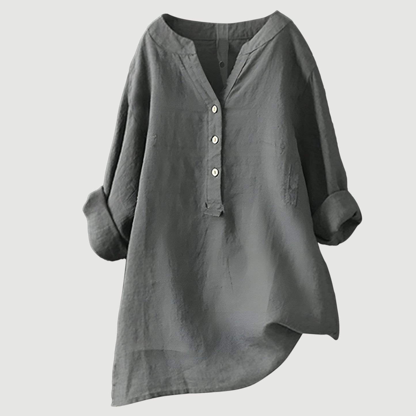 Blusa da Donna Svasata – Con Chiusura a Bottone, Adatta per Primavera e Estate