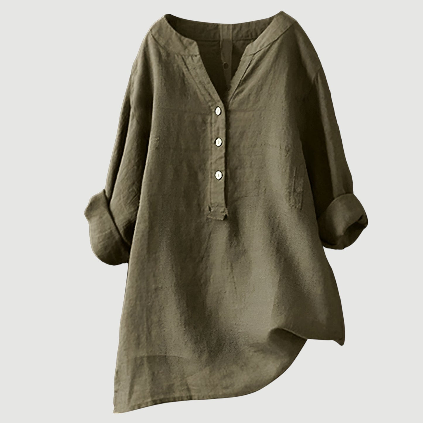 Blusa da Donna Svasata – Con Chiusura a Bottone, Adatta per Primavera e Estate