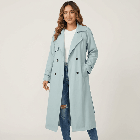 Trench Donna Lungo Longline - Cappotto Classico Elegante