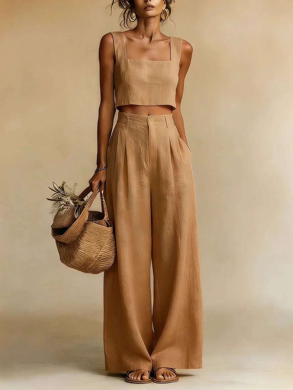Dorvelli | Women's Two-Piece Set – Peachy Palazzo