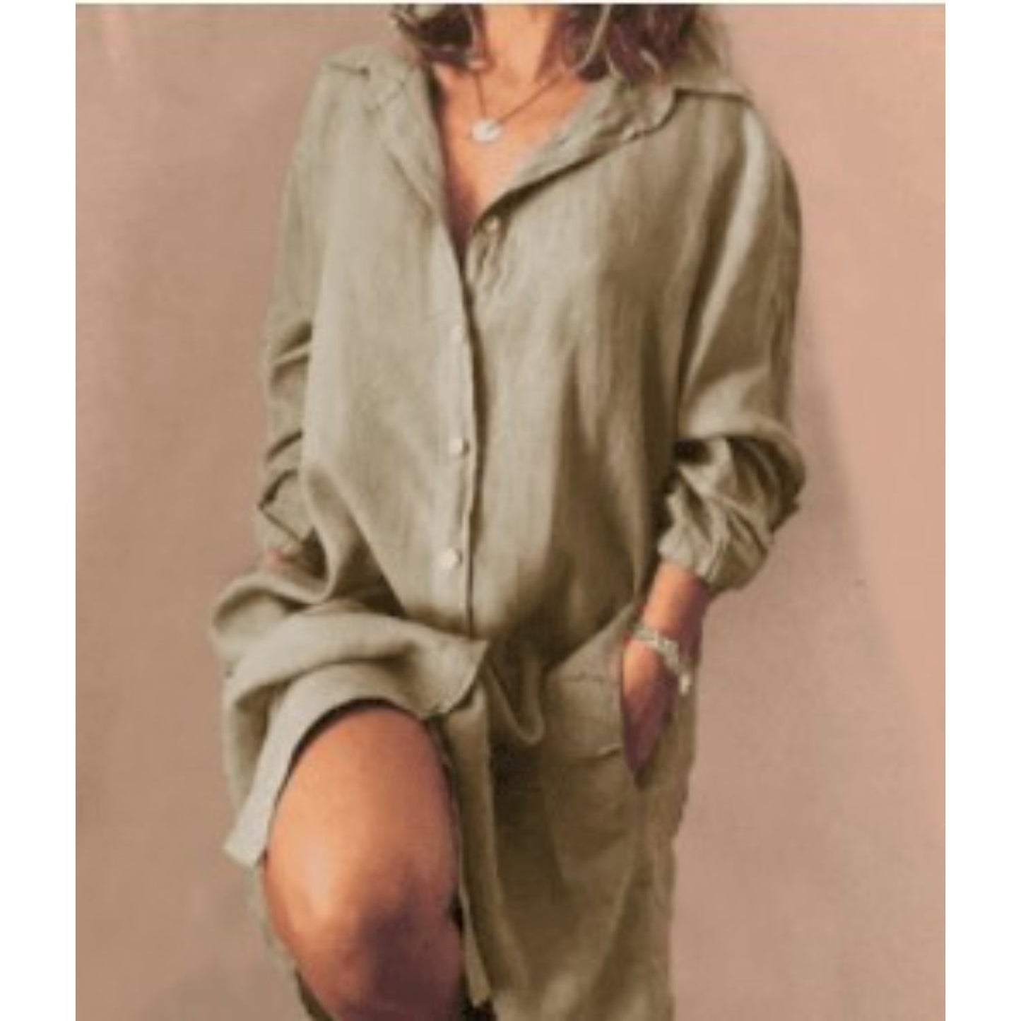 Blusa Dritta da Donna – Taglio Lungo, Adatta per Uso Casual e Lavorativo