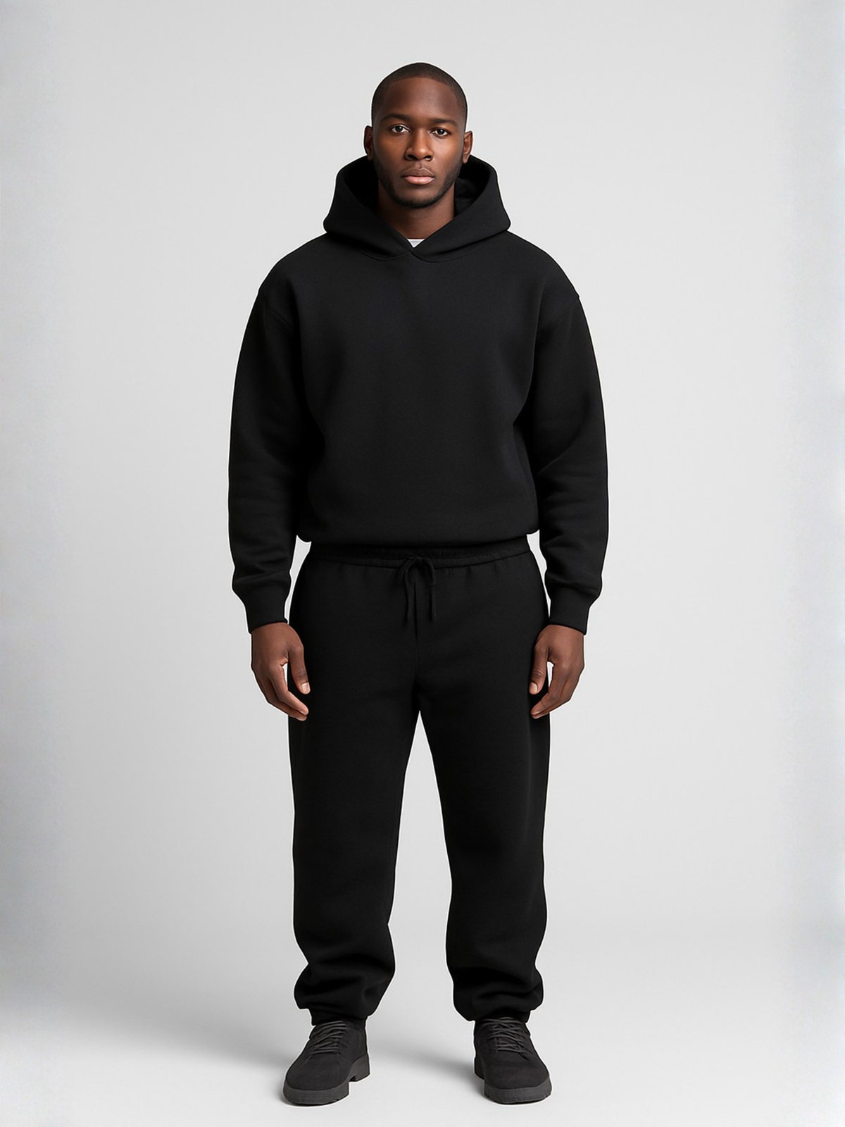 Tuta Uomo Oversize con Cappuccio - Felpa e Pantaloni Joggers