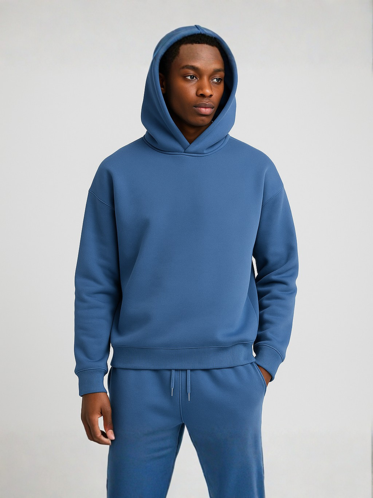 Tuta Uomo Oversize con Cappuccio - Felpa e Pantaloni Joggers