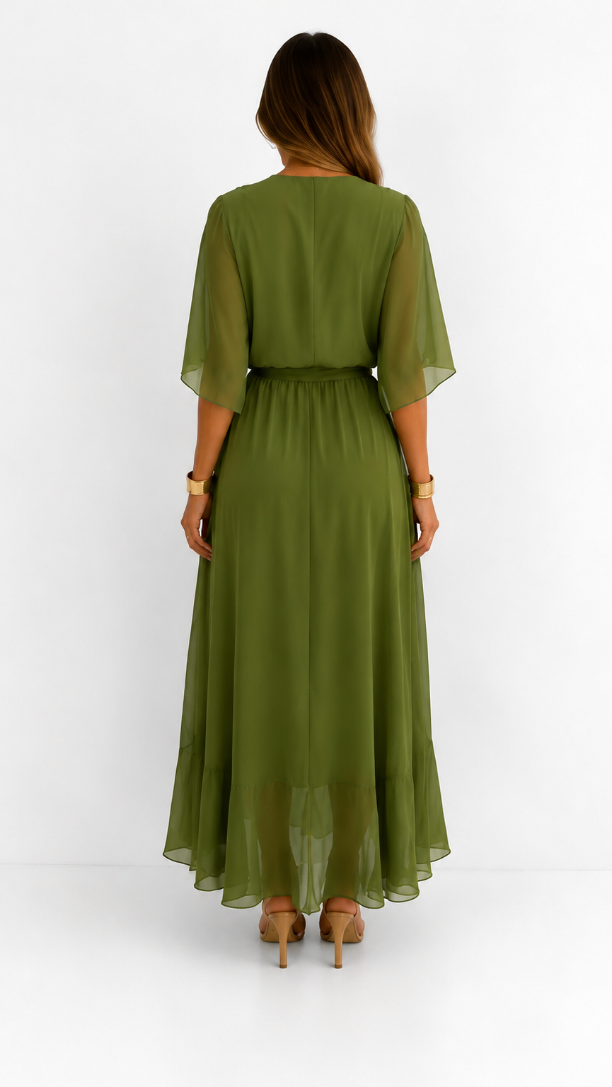 Abito Elegante da Donna a Portafoglio in Chiffon