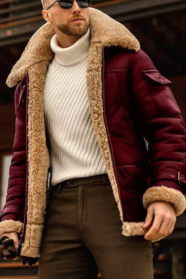 Giacca in Pile Uomo Casual - Giubbotto Invernale Girocollo