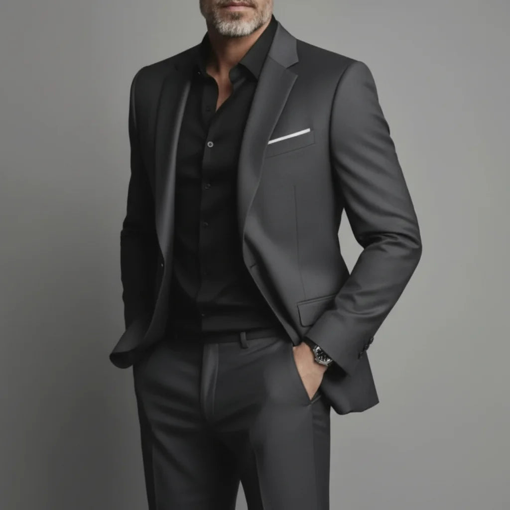Completo Uomo Elegante Slim Fit – Giacca e Pantaloni Business Casual