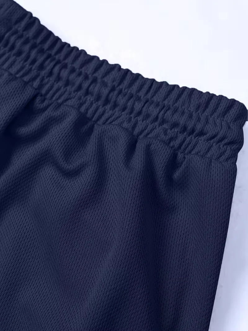 Completo Uomo Elegante Estivo Polo e Shorts Set 2 Pezzi Leggero