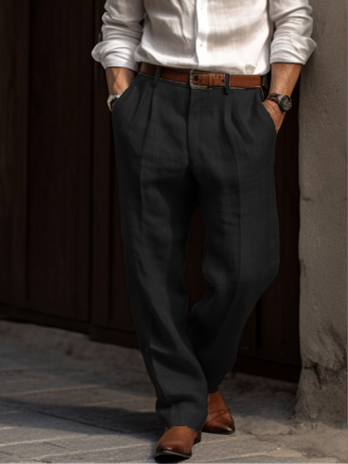 Pantaloni Uomo in Lino Traspiranti - Stile Casual Elegante